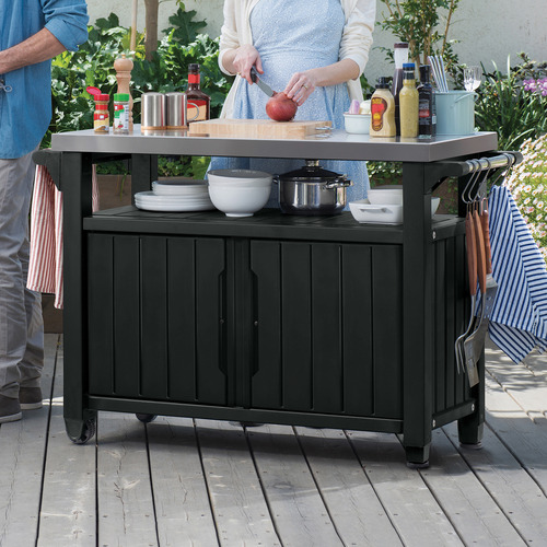 Outdoor bbq outlet trolley